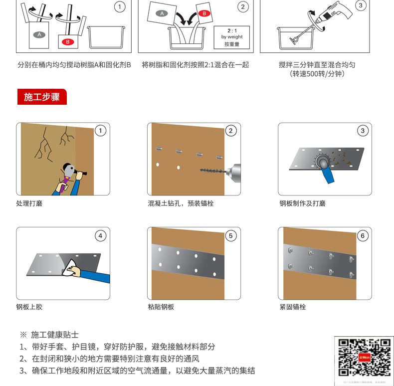 包钢紫阳粘钢加固施工过程